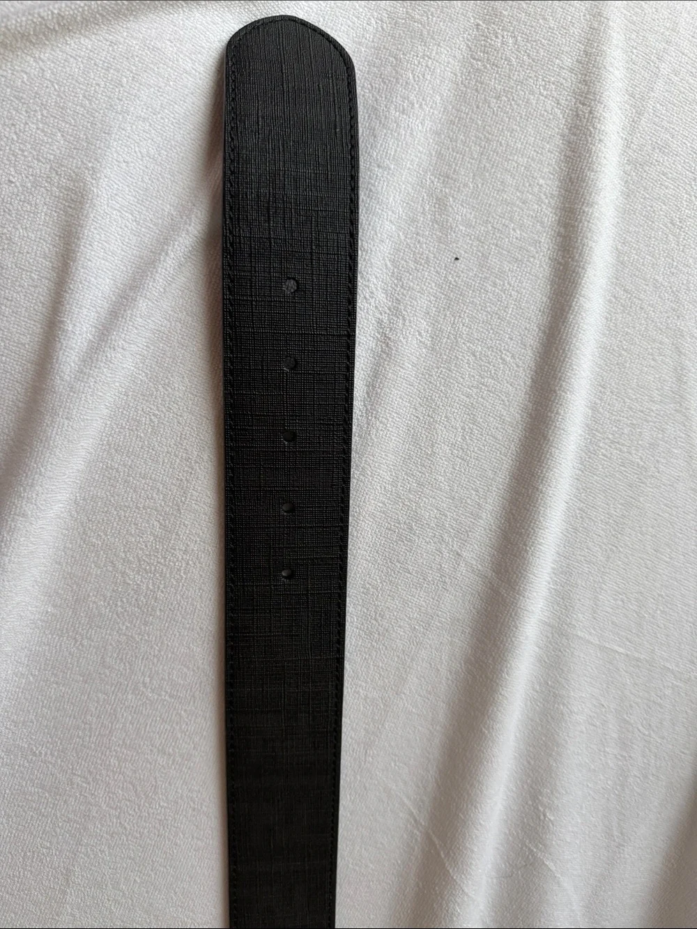 Fendi Black Leather Belt with Silver F-Logo Buckle